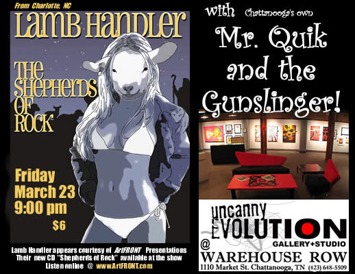 Lamb Handler from Charlotte, NC plays at Chattanooga, TN's Black Sheep Pub along with local band Mr Quik and The Gunslinger